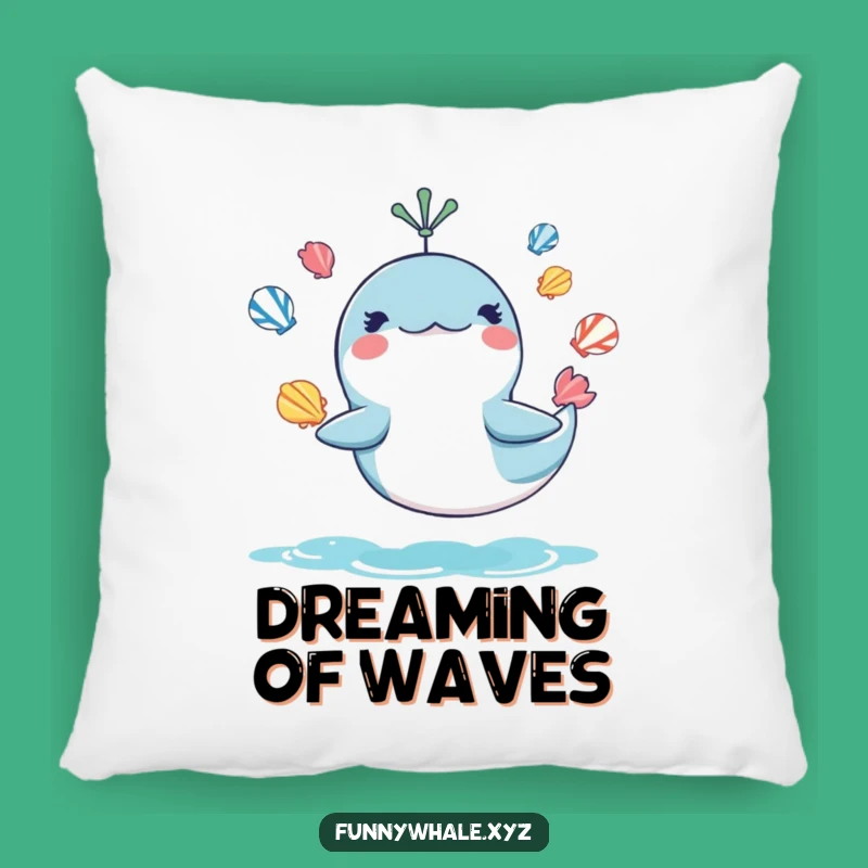 Funny Whale Juggling Pillow: Cozy Comfort with a Splash of Humor Gift