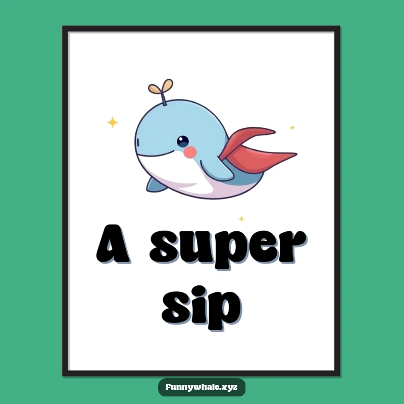 Funny Flying Whale Cape Digital Print: Instant Magic for Your Walls