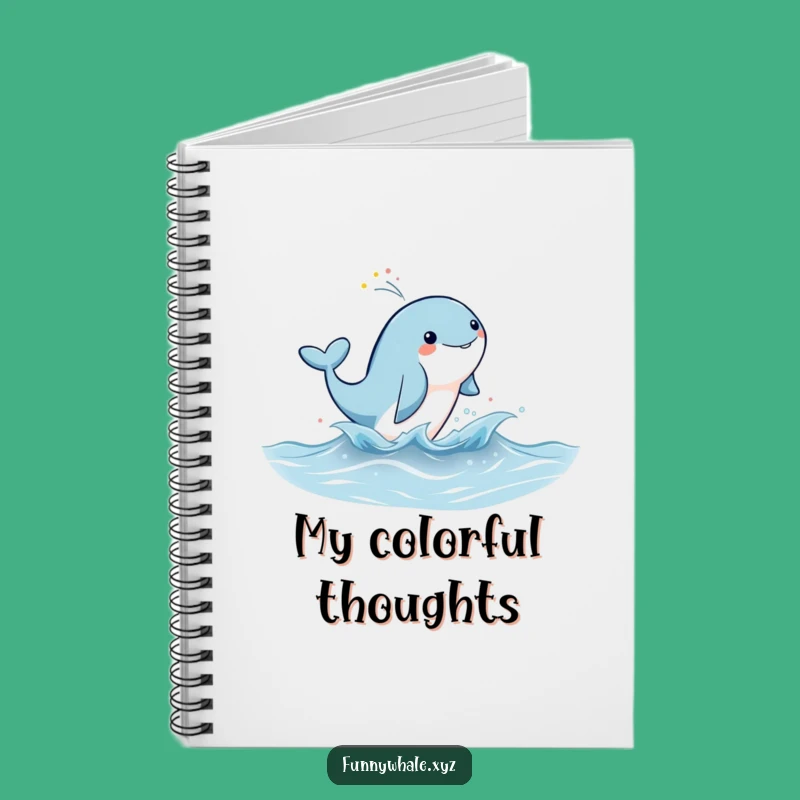 Funny Rainbow Whale Leap Notebook: Capture Your Magical Ideas!