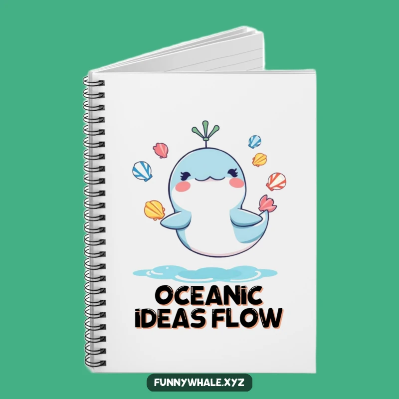 Funny Whale Juggling Notebook: Your Journal for Ocean Adventures
