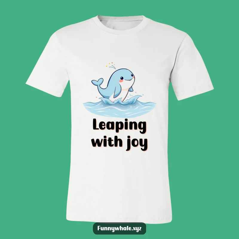 Funny Rainbow Whale Leap Tee: Splash of Joyful Style!